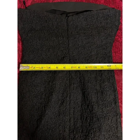 NWT 2021 ZARA Black Strapless Lace Midi Dress S - Picture 11 of 12